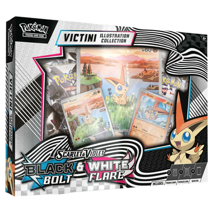 Pokemon TCG - Scarlet & Violet - Black Bolt & White Flare - Unova Victini Illustration Collection Box