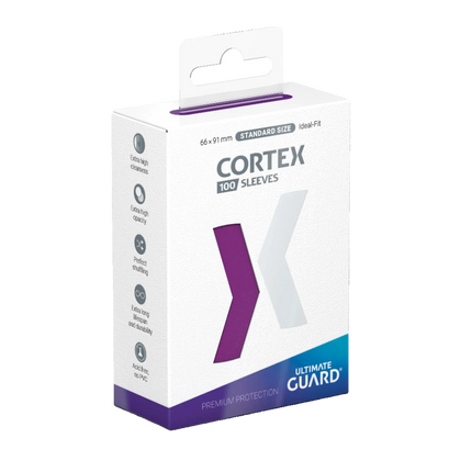 Ultimate Guard - Cortex Sleeves - Standard Size - Ideal-Fit - Purple - 100pk
