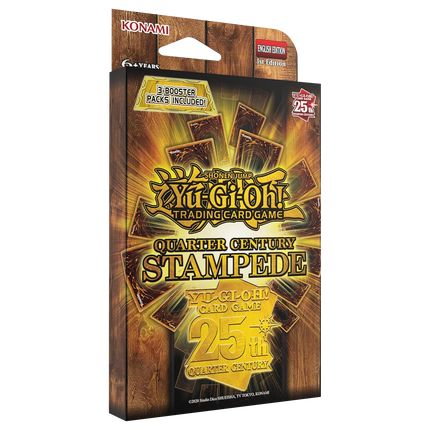 Yu-Gi-Oh! - Quarter Century Stampede - 3-Pack Booster Tuckbox