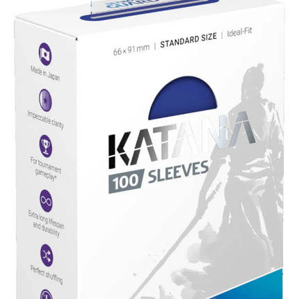 Ultimate Guard - Katana Sleeves - Standard Size - Ideal-Fit - Blue - 100pk