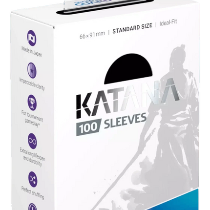 Ultimate Guard - Katana Sleeves - Standard Size - Ideal-Fit - Black - 100pk