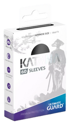 Ultimate Guard - Katana Sleeves - Japanese Size - Ideal-Fit - Black - 60pk