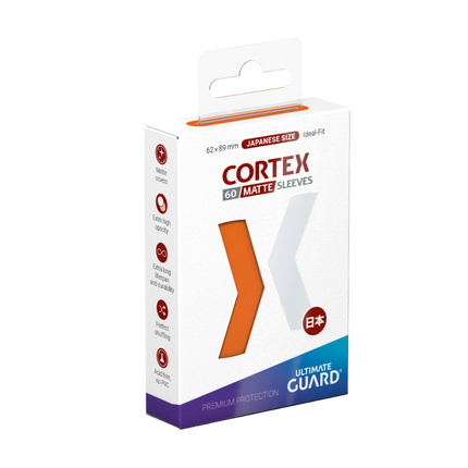 Ultimate Guard - Cortex Sleeves - Japanese Size - Ideal-Fit - Matte Orange - 60pk