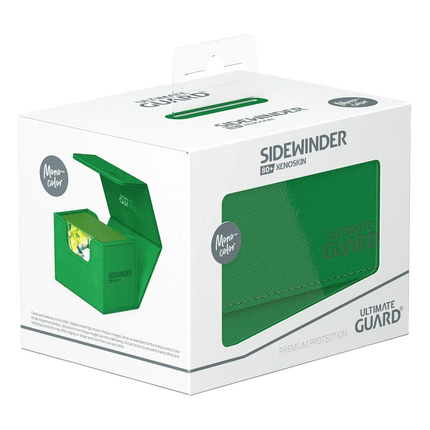 Ultimate Guard - Sidewinder XenoSkin - 80+ Deck Case - Monocolor Green