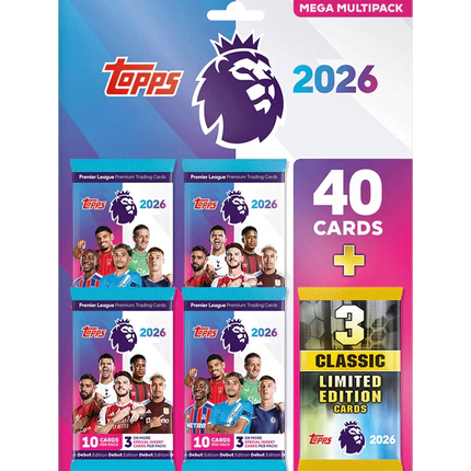 Topps - 2026 Premier League Debut Edition Football (Soccer) - Mega Multipack