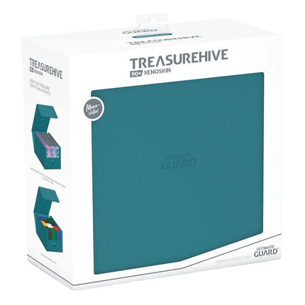 Ultimate Guard - Treasurehive XenoSkin - 90+ Magnetic Card Case - Monocolor Petrol