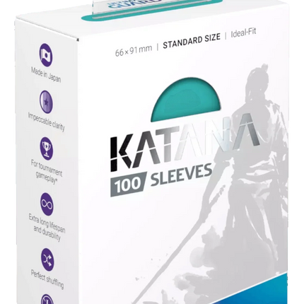 Ultimate Guard - Katana Sleeves - Standard Size - Ideal-Fit - Turquoise - 100pk