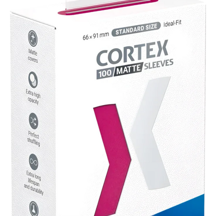 Ultimate Guard - Cortex Sleeves - Standard Size - Ideal-Fit - Matte Pink - 100pk