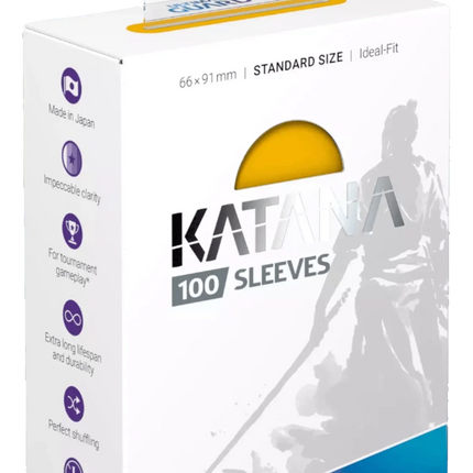 Ultimate Guard - Katana Sleeves - Standard Size - Ideal-Fit - Yellow - 100pk