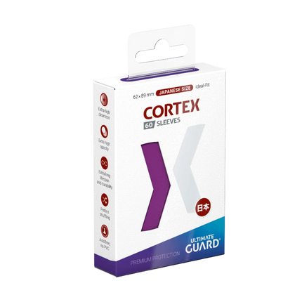 Ultimate Guard - Cortex Sleeves - Japanese Size - Ideal-Fit - Purple - 60pk