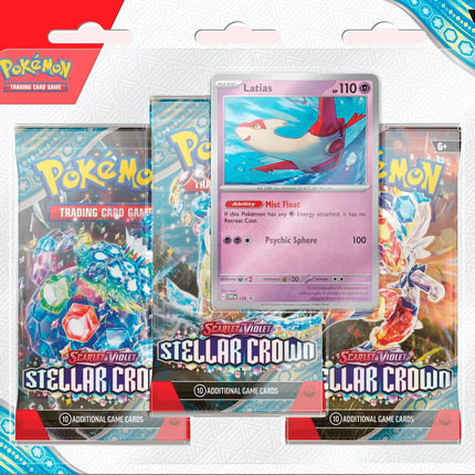 Pokemon TCG - Scarlet & Violet - Stellar Crown - 3-Pack Blister - Latias