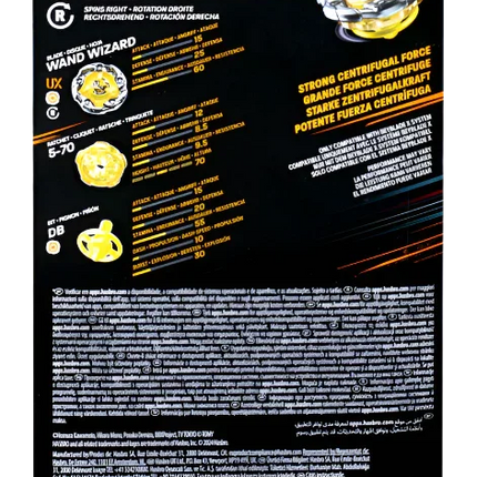 Beyblade X - UX Starter Pack Top and Launcher - Wand Wizard 5-70DB