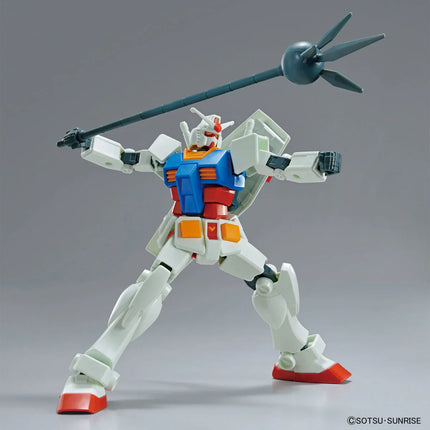 Bandai - Gunpla - EG 1/144 - Mobile Suit Gundam - RX-78-2 Gundam (Full Weapon Set)