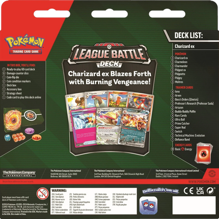 Pokemon TCG - Scarlet & Violet - League Battle Decks - Charizard ex