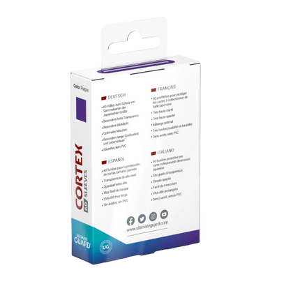 Ultimate Guard - Cortex Sleeves - Japanese Size - Ideal-Fit - Purple - 60pk