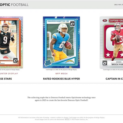 Panini - 2025 Donruss Optic American Football (NFL) - Mega Box