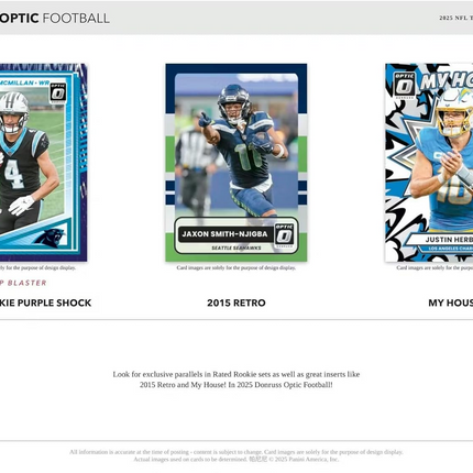 Panini - 2025 Donruss Optic American Football (NFL) - Mega Box