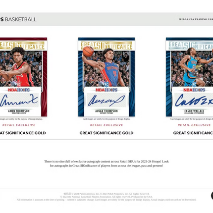 Panini - 2023/24 Hoops Basketball (NBA) - Fat Pack Box