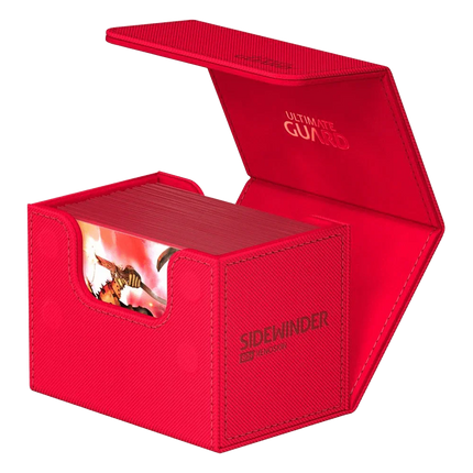 Ultimate Guard - Sidewinder XenoSkin - 80+ Deck Case - Monocolor Red
