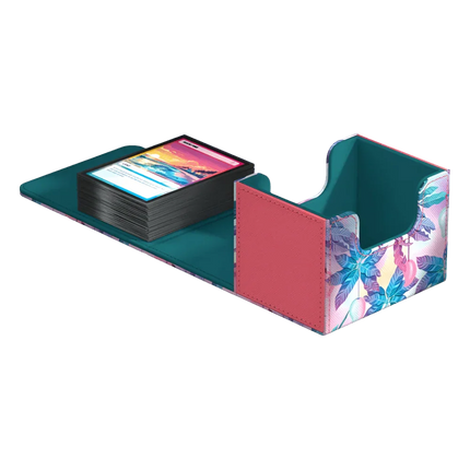 Ultimate Guard - Sidewinder XenoSkin - 100+ Deck Case - Floral Places - Miami Pink