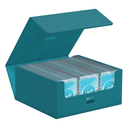 Ultimate Guard - Treasurehive XenoSkin - 90+ Magnetic Card Case - Monocolor Petrol