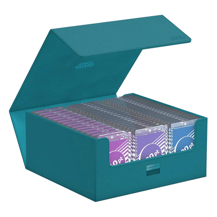 Ultimate Guard - Treasurehive XenoSkin - 90+ Magnetic Card Case - Monocolor Petrol
