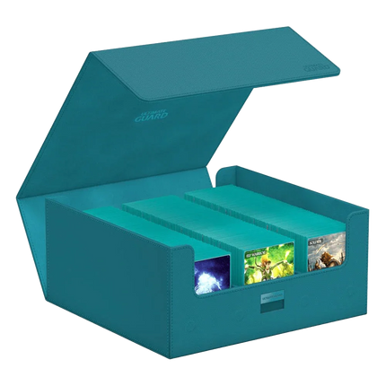Ultimate Guard - Treasurehive XenoSkin - 90+ Magnetic Card Case - Monocolor Petrol