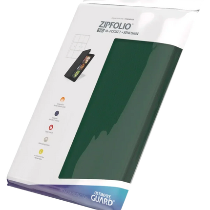 Ultimate Guard - Zipfolio 360 XenoSkin - 18-Pocket Portfolio - Green