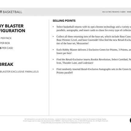 Panini - 2023/24 Select Basketball (NBA) - Hobby Blaster Box