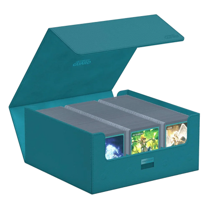 Ultimate Guard - Treasurehive XenoSkin - 90+ Magnetic Card Case - Monocolor Petrol