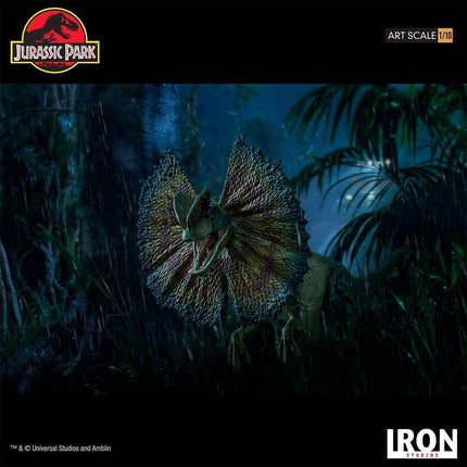 Iron Studios - Jurassic Park - Dilophosaurus BDS Art Scale Statue 1/10 - The Card Vault