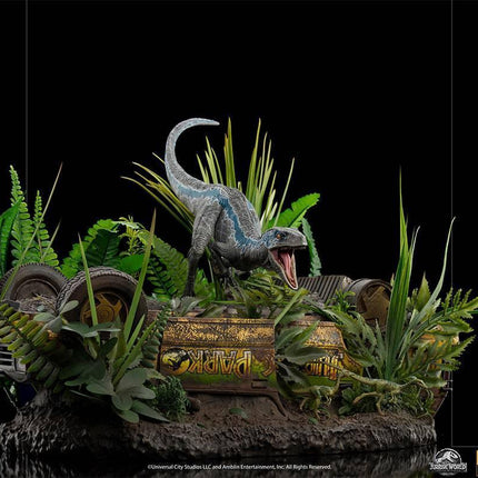 Iron Studios - Jurassic World: Fallen Kingdom - Blue Deluxe BDS Art Scale Statue 1/10 - The Card Vault