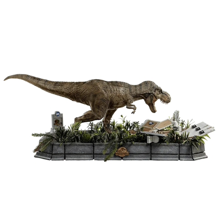 Iron Studios - Jurassic World - T-Rex attacks Donald Gennaro Demi Art Scale Statue 1/20 - The Card Vault