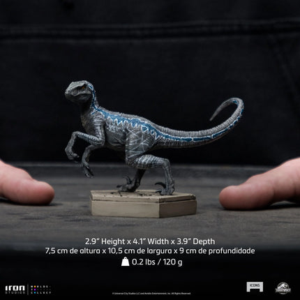 Iron Studios - Jurassic World - Velociraptor B Blue Icons Statue - The Card Vault