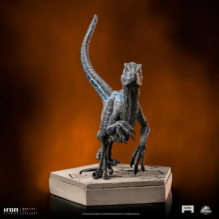 Iron Studios - Jurassic World - Velociraptor Blue Icons Statue - The Card Vault