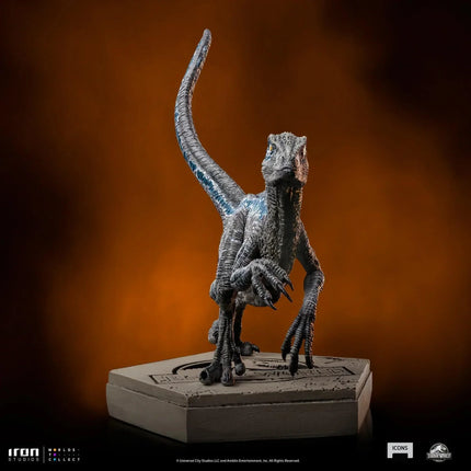 Iron Studios - Jurassic World - Velociraptor Blue Icons Statue - The Card Vault