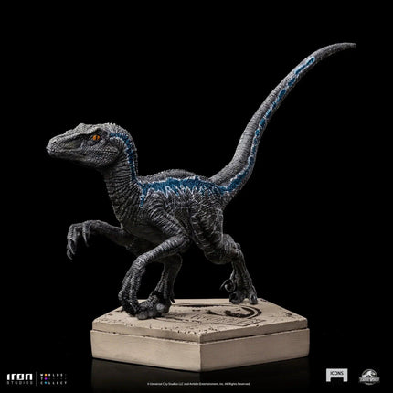 Iron Studios - Jurassic World - Velociraptor Blue Icons Statue - The Card Vault