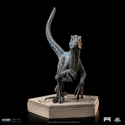 Iron Studios - Jurassic World - Velociraptor Blue Icons Statue - The Card Vault