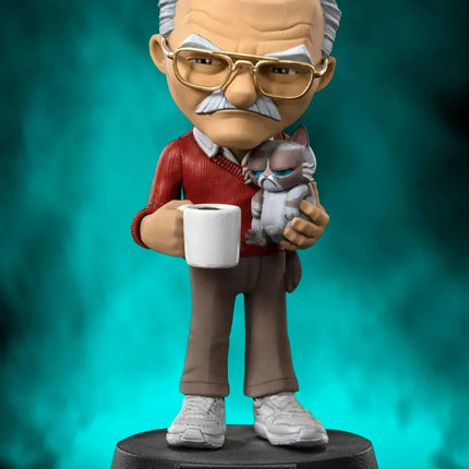 Iron Studios - Pow! Studios - Stan Lee with Grumpy Cat MiniCo Figure - The Card Vault
