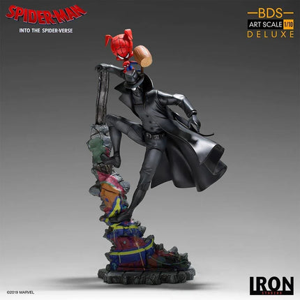 Iron Studios - Spider-Man: Into The Spider-Verse - Noir & Spider-Ham BDS Art Scale Statue 1/10 - The Card Vault
