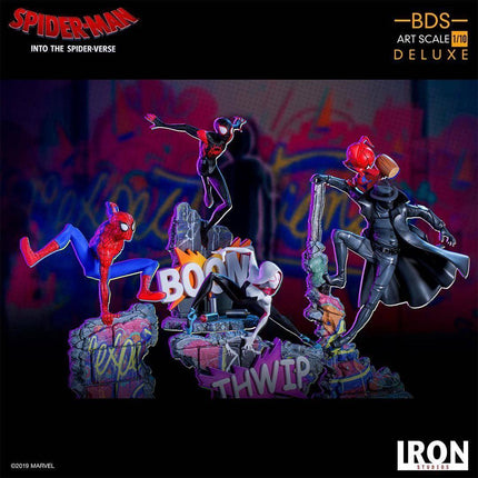 Iron Studios - Spider-Man: Into The Spider-Verse - Noir & Spider-Ham BDS Art Scale Statue 1/10 - The Card Vault
