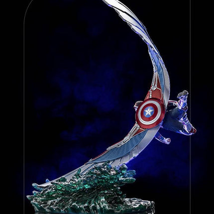 Iron Studios - The Falcon and the Winter Soldier - Captain America (Sam Wilson) Deluxe BDS Art Scale Statue 1/10 - The Card Vault