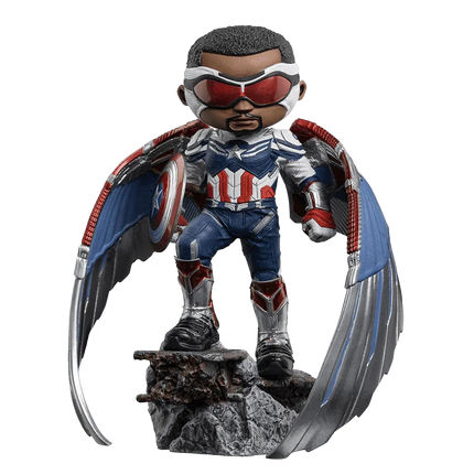 Iron Studios - The Falcon and the Winter Soldier - Captain America (Sam Wilson) MiniCo Figure - The Card Vault