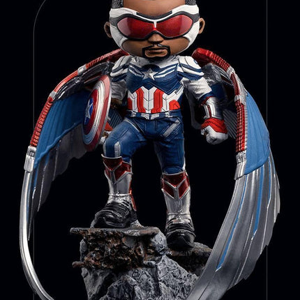 Iron Studios - The Falcon and the Winter Soldier - Captain America (Sam Wilson) MiniCo Figure - The Card Vault