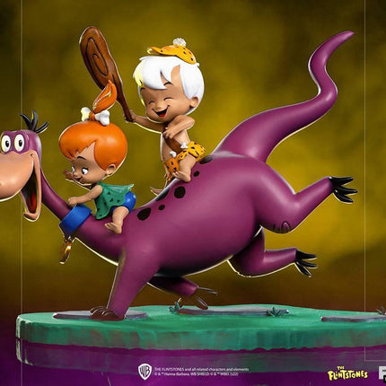 Iron Studios - The Flintstones - Dino, Peebles & Bamm-Bamm BDS Art Scale Statue 1/10 - The Card Vault