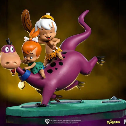 Iron Studios - The Flintstones - Dino, Peebles & Bamm-Bamm BDS Art Scale Statue 1/10 - The Card Vault