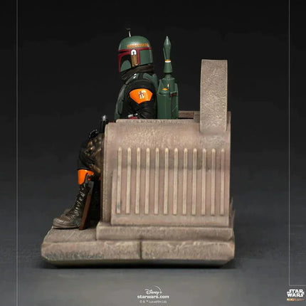 Iron Studios - The Mandalorian - Boba Fett on Throne Deluxe Art Scale Statue 1/10 - The Card Vault