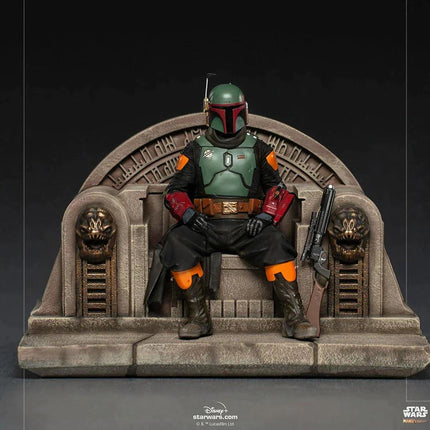 Iron Studios - The Mandalorian - Boba Fett on Throne Deluxe Art Scale Statue 1/10 - The Card Vault