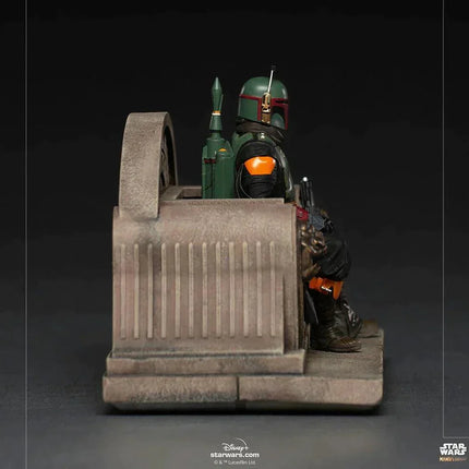 Iron Studios - The Mandalorian - Boba Fett on Throne Deluxe Art Scale Statue 1/10 - The Card Vault