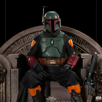 Iron Studios - The Mandalorian - Boba Fett on Throne Deluxe Art Scale Statue 1/10 - The Card Vault